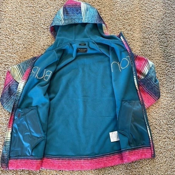 Burton WB Peak Hooded Fleece Lined Jacket LARGE large - Picture 5 of 13